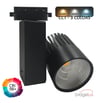 Spot LED 40W GRAZ Noir BRIDGELUX Chip rail Monophasé CRI +98 / CCT - Image 1