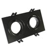 Anneau Cadre Double GU10 LED Orientable Noir - Image 1
