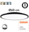 Plafonnier LED Oslo 40W Dimmable Noir Ø60 CCT - Image 3