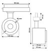 Spot LED Triphasé - 40W-30W - ROME Noir - Driver GxTronic / Optique réglable 24º-60º - UGR13 - CCT - Image 2