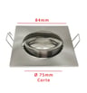 Anneau d'encastrement réglable Carré pour LED GU10 MR16 -84mm - Aluminium - Image 6