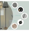 Lampadaire Sur Pied Abat-jour Tissé E27 Base Marbre - Image 5