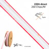 220V 260LED/m 15W 1650lm IP65 20m - Image 3