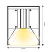 Lampe LED POLARIS blanc 40W 3CCT 120cm interconnectable - Image 2