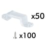 Pack de 50 agrafes - bande LED IP65 220V - Image 3