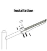 Réverbère SOLAIRE LED 150W - IP65 - 90º - Image 4