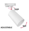 Spot LED sur Rail 10W Monophasé - EMMEN BLANC / OSRAM CHIP DURIS E 2835 - Image 3