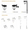 Applique Solaire LED CCT 3x1 200Lm IP54 Extérieur - Image 3