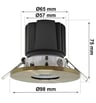 Encastré LED 15W finition bronze – IRC >92 – UGR <13 - Image 5