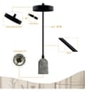 Suspension Vintage Gris Pierre E27 - Image 2