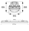 Réglette LED étanche PIR 25-44W OSRAM 150cm - Image 2