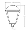 Réverbère LED VILLA ELITE 65W GxTronic Aluminium - Image 2