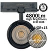 Spot LED Triphasé - 40W-30W - ROME Noir - Driver GxTronic / Optique réglable 24º-60º - UGR13 - CCT - Image 6