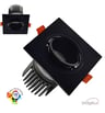 Downlight LED Carré Orientable 15W Noir CRI92 UGR13 - Image 1