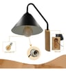 Applique LED Noir - LERUM - Pour E27 LED - Image 6