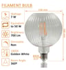 Ampoule LED à Filament Décorative 7W E27 / Ambre - Image 2