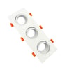 Anneau Cadre Triple GU10 LED Orientable Blanc - Image 3