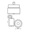 Spot LED 40W MADRID Blanc PHILIPS Driver - rail Monophasé CRI+98 - Image 2