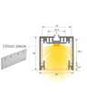 MUNICH MINI ARGENT - Réglette Linéaire LED saillie - 0.44m - 0.94m - 1,44m - 1.94m - IP54- Dimmable - Image 3