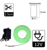 Pack néon LED vert 6mm 12V avec alimentation - Image 2