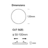 Downlight LED Rond 6-12W Sans Cadre 4CCT CRI92 Blanc - Image 2