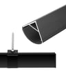 Profilé alu angle blanc/noir LED 2m - Image 3