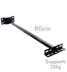 Support Noir pour Projecteur LED – Hauteur 80 cm – Fixation Murale Robuste pour Éclairage Extérieur - Image 8
