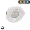 Downlight LED circulaire orientable 7W – Dimmable TRIAC – 3CCT – Blanc - Image 3