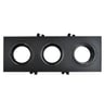 Anneau Cadre Triple GU10 LED Orientable Noir - Image 4
