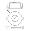 Anneau d'encastrement Rond Fixe GU10-MR16 - CHROME - Image 6