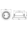 Downlight LED Rond 7W Blanc Réglable CCT - Image 2