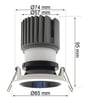 Encastré LED 15W Orientable Blanc Noir CRI92 UGR13 - Image 6