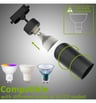 Spot sur Rail - BORNE NOIR - Pour lampes GU10 / Aluminium Monophasé - Image 3
