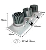 Encastré LED Triple 45W Orientable Blanc CRI92 UGR13 - Image 5