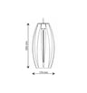Suspension LED Filament Golden Glass 4W Ambre - Image 2