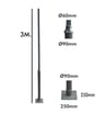 Colonne Reka 3 mètres - Terminaison tube 60mm - Image 3