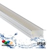 Luminaire LED linéaire encastrable – IP68 – RGB+WW – BERLIN XL – Anodisé argent – 24V - Image 3