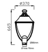 Lampadaire LED 40W NEW VALLEY Bridgelux 160lm/W - Image 2