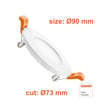 Downlight Slim LED circulaire – 6W – CCT – Puce OSRAM DURIS E 2835 - Image 3