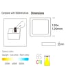 Plafonnier LED 8W Quadrado inox OSRAM CCT - Image 2