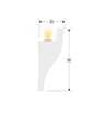 Moulure en Polystyrène Courbe pour Bande LED 2 M - Image 2