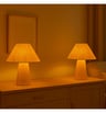 Lampe de Table ORSA Abat-jour Plissé E27 Écologique - Image 3