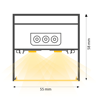 Barre LED STELLAR 24W 60cm interconnectable - Image 3