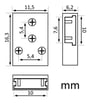 Connecteur L&T LED COB SMD 10mm transparent IP20 - Image 2