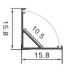 Pack profil alu angle 90° L 2m LED - Image 3