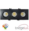 Downlight LED 45W Triple Orientable Noir CRI92 UGR13 - Image 3