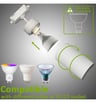 Spot sur rail - BORNE BLANC - Pour lampes GU10 / Aluminium Monophasé  - Image 3