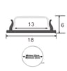Profilé aluminium flexible en U LED  - 2 m - Image 2