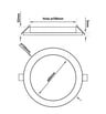 Downlight Slim LED circulaire – 10W – CCT – Puce OSRAM DURIS E 2835 - Image 2