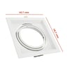 Cadre Encastrable Orientable AR111 Acier Blanc - Image 3